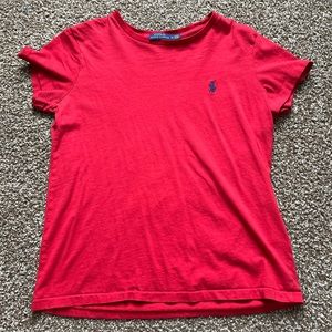 Womens medium Ralph Lauren red t shirt